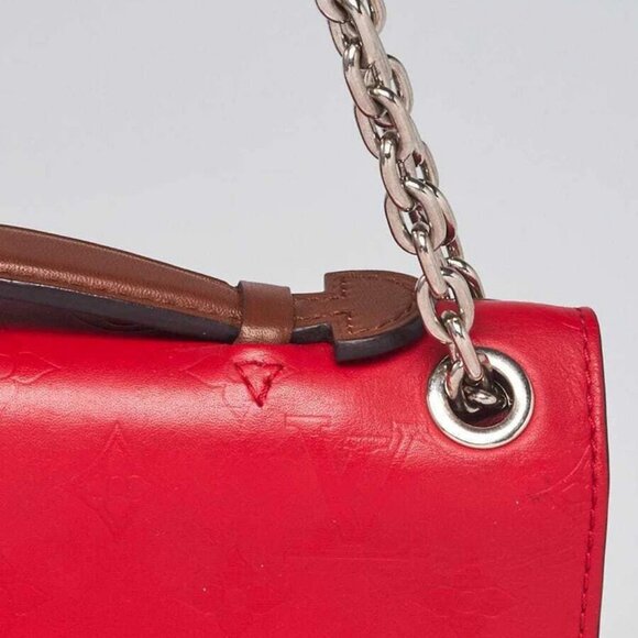 Louis Vuitton Rubis/Blue Monogram Leather Very Chain Bag - Picture 4 of 11